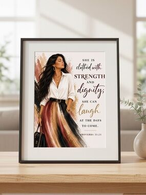 DDS Art Print, 8x10, Bible Verse, Paper Print, Unframed, Women’s Series